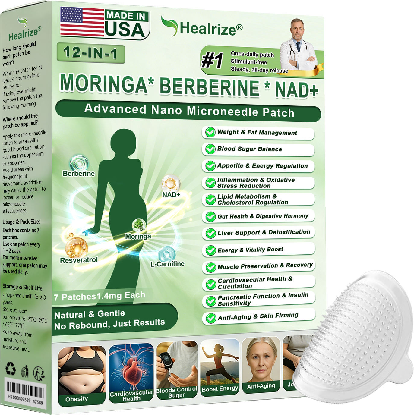 𝑶𝒇𝒇𝒊𝒄𝒊𝒂𝒍 𝑺𝒕𝒐𝒓𝒆👩⚕️ |H𝐞a𝐥r𝐢z𝐞® 1𝟐-𝐈N-1 M𝐨r𝐢n𝐠a * B𝐞r𝐛e𝐫i𝐧e * N𝐀D+ 𝐀d𝐯a𝐧c𝐞d N𝐚n𝐨 𝐌i𝐜r𝐨n𝐞e𝐝l𝐞 𝐏a𝐭c𝐡(𝐎𝐧𝐜𝐞 𝐃𝐚𝐢𝐥𝐲, 𝐯𝐢𝐬𝐢𝐛𝐥𝐞 𝐜𝐡𝐚𝐧𝐠𝐞𝐬 𝐢𝐧 𝟕 𝐝𝐚𝐲𝐬)🔔F𝐨r 𝐎𝐛𝐞𝐬𝐢𝐭𝐲, 𝐋o𝐨s𝐞 𝐒k𝐢n, 𝐃𝐢𝐚𝐛𝐞𝐭𝐞𝐬, 𝐒𝐥𝐞𝐞𝐩 𝐀𝐩𝐧𝐞𝐚, 𝐀𝐧𝐝 𝐉𝐨𝐢𝐧𝐭 𝐈𝐬𝐬𝐮𝐞𝐬🔔