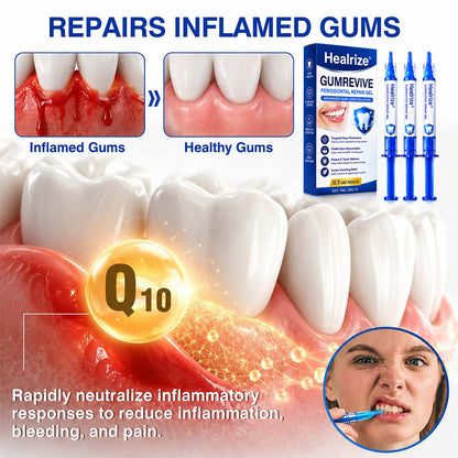 Healrize® GumRevive gel for the regeneration of the tooth-supporting apparatus (for bleeding gums, receding gums, and loose teeth) 🪥🦷1