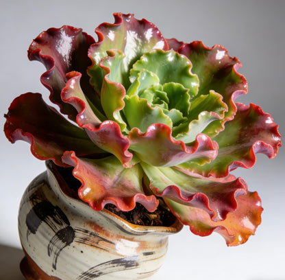 Kintsugi Whisper Ceramic Succulent Planter: Timeless Artistry for Your Botanical Masterpiece