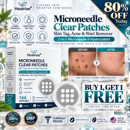 ☘️ 𝐎𝐟𝐟𝐢𝐜𝐢𝐚𝐥 𝐒𝐭𝐨𝐫𝐞 | H𝐞a𝐥r𝐢z𝐞®  ☘️𝐁𝐨𝐭𝐚𝐧𝐢𝐜𝐚𝐥 𝐌𝐢𝐜𝐫𝐨𝐧𝐞𝐞𝐝𝐥𝐞 𝐇𝐲𝐝𝐫𝐨𝐜𝐨𝐥𝐥𝐨𝐢𝐝 𝐏𝐚𝐭𝐜𝐡 (𝐅𝐨𝐫 𝐒𝐤𝐢𝐧 𝐓𝐚𝐠𝐬, 𝐒𝐦𝐚𝐥𝐥 𝐒𝐤𝐢𝐧 𝐆𝐫𝐨𝐰𝐭𝐡𝐬, 𝐖𝐚𝐫𝐭𝐬, 𝐌𝐨𝐥𝐞𝐬, 𝐀𝐠𝐞 𝐒𝐩𝐨𝐭𝐬 & 𝐏𝐢𝐠𝐦𝐞𝐧𝐭𝐚𝐭𝐢𝐨𝐧 𝐂𝐨𝐧𝐜𝐞𝐫𝐧𝐬)🎉🎉