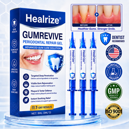 Healrize® GumRevive gel for the regeneration of the tooth-supporting apparatus (for bleeding gums, receding gums, and loose teeth) 🪥🦷1